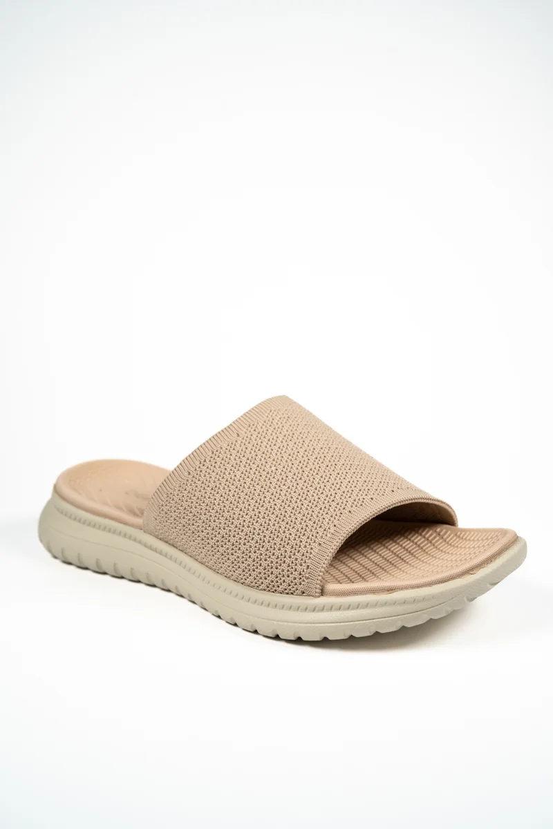 جيومني Geoomnii Comfort Slide Sandals for Women – Cushioned Slip-On Casual Sandals for Daily Wear, Home, Travel & Walking